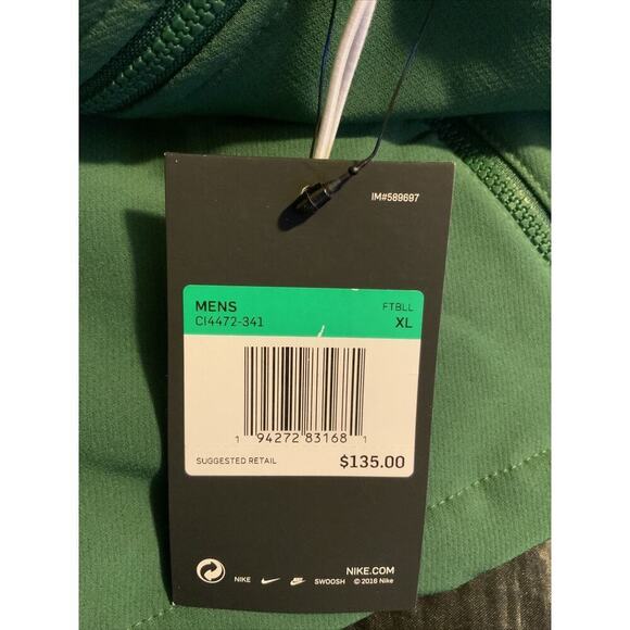 Nike Football Sideline Midweight Green Full-Zip Jacket Mens Size XL MSRP $135.00 - Picture 12 of 13